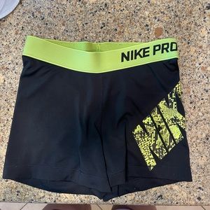 Black Nike Pro shorts